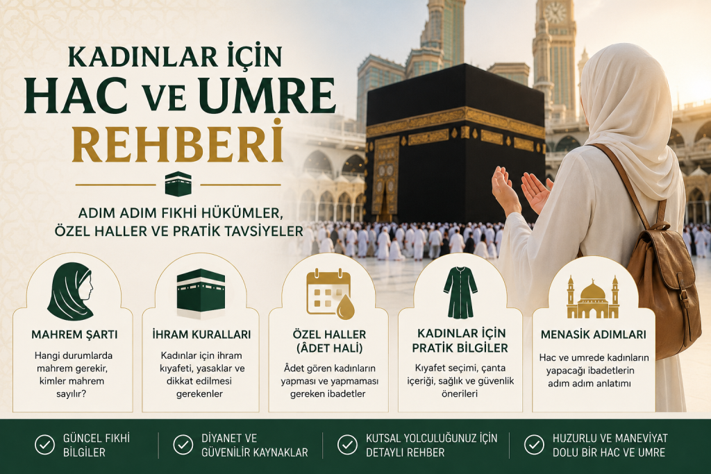 Kadınlar İçin Hac ve Umre Rehberi 2026 2027 Fıkhi Hükümler ve Özel Tavsiyeler